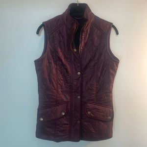 Barbour Vest Gilet dark plum Size USA 6